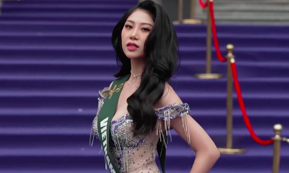 Đại diện Miss Earth Việt Nam 2023 liên tục vấp ngã trên thảm xanh, Trương Ngọc Ánh tiết lộ lý do xót xa phía sau? - Ảnh 1